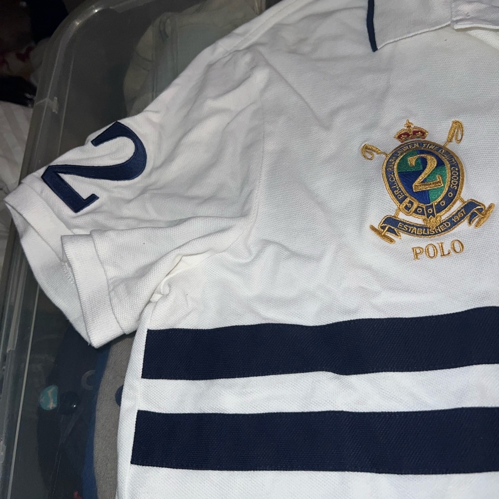 White fly polo shirt xl